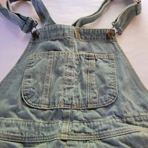 Monthorigin Oversized Y2K 90's Distressed Overalls - Size Medium